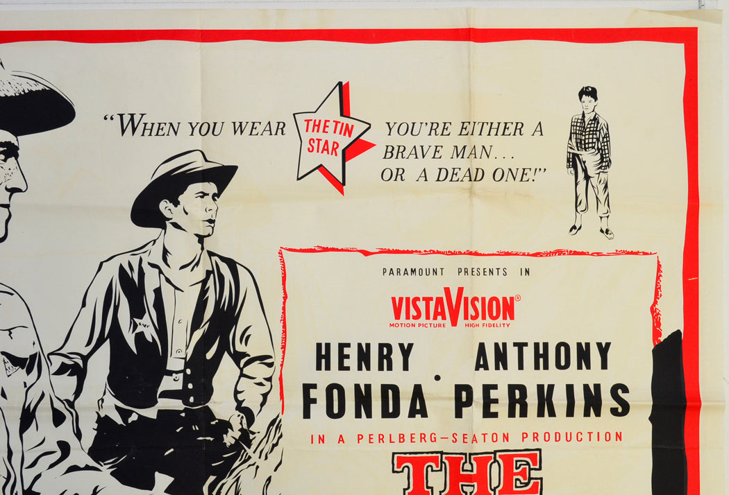 THE TIN STAR (Top Right) Cinema Quad Movie Poster 