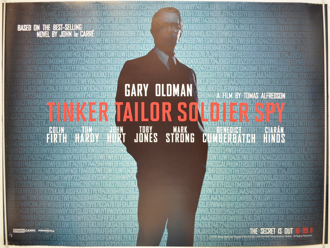 Tinker Tailor Soldier Spy  (Teaser / Advance Version)  Original Quad Poster - Film Poster - Movie Poster 