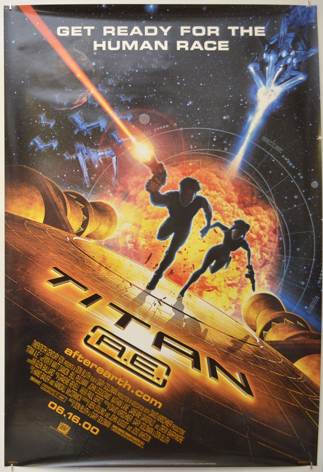 Titan A.E. Original One Sheet Poster - Film Poster - Movie Poster