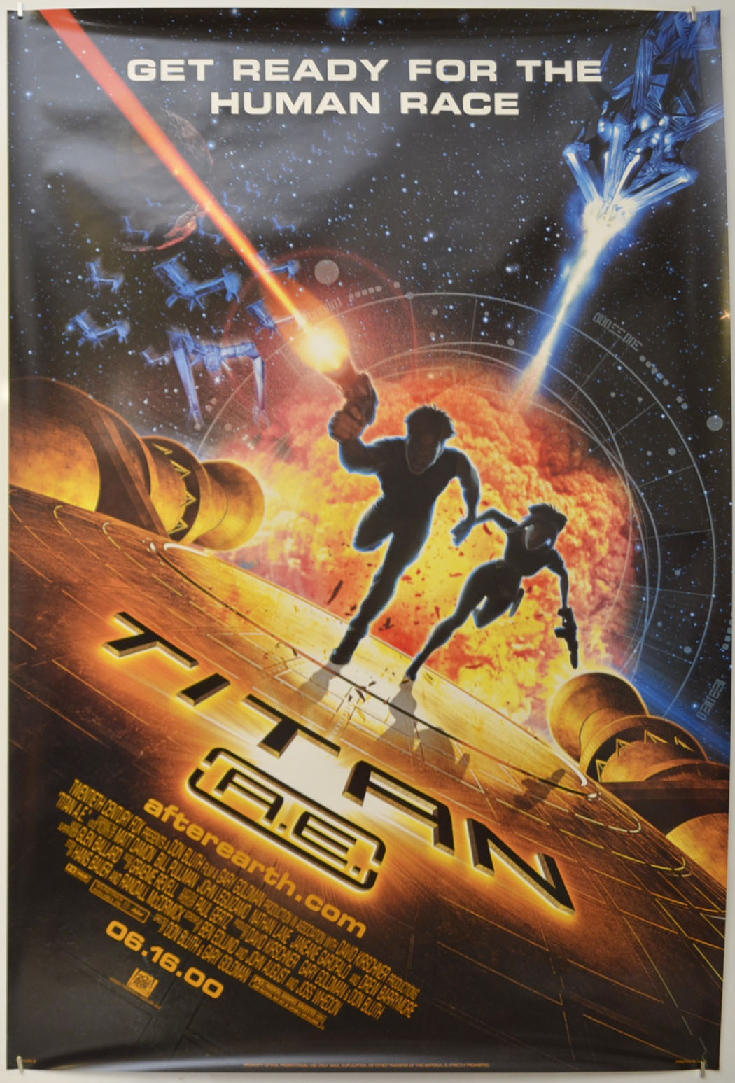 Titan A.E. Original One Sheet Poster - Film Poster - Movie Poster