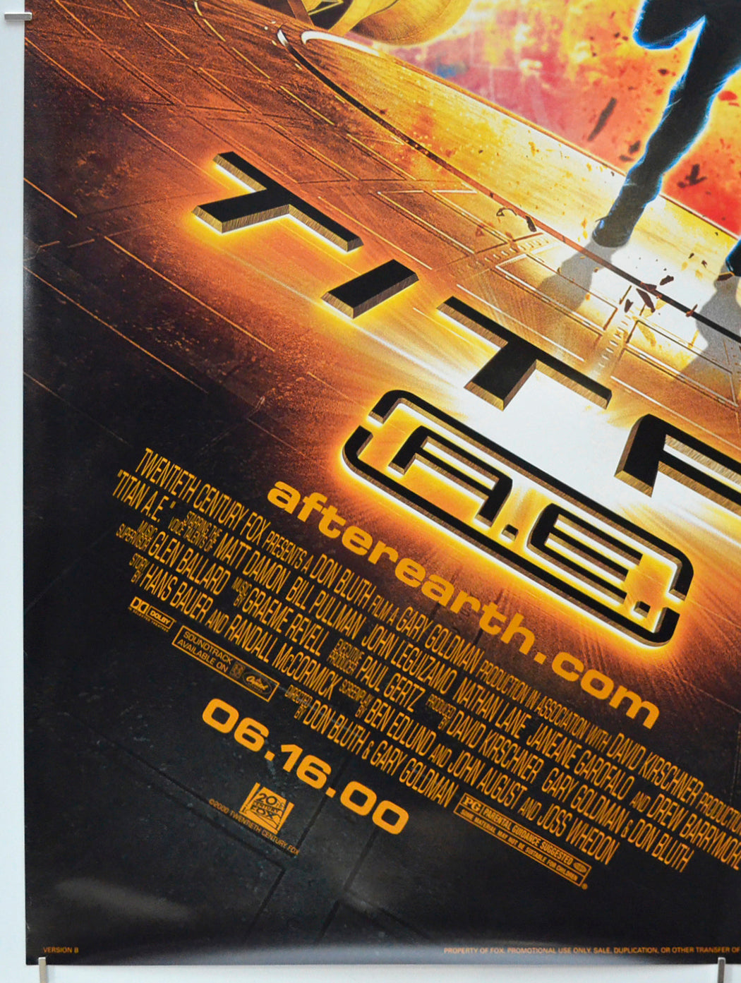 TITAN A.E. (Bottom Left) Cinema One Sheet Movie Poster 