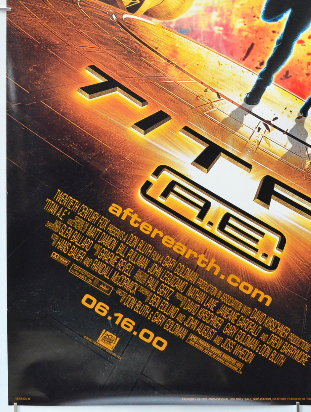 TITAN A.E. (Bottom Left) Cinema One Sheet Movie Poster 