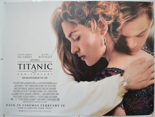 Titanic 25th Anniversary Original Quad Poster - Film Poster - Movie Poster  