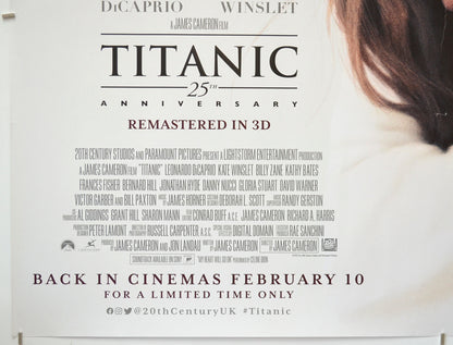 TITANIC 25TH ANNIVERSARY (Bottom Left) Cinema Quad Movie Poster 