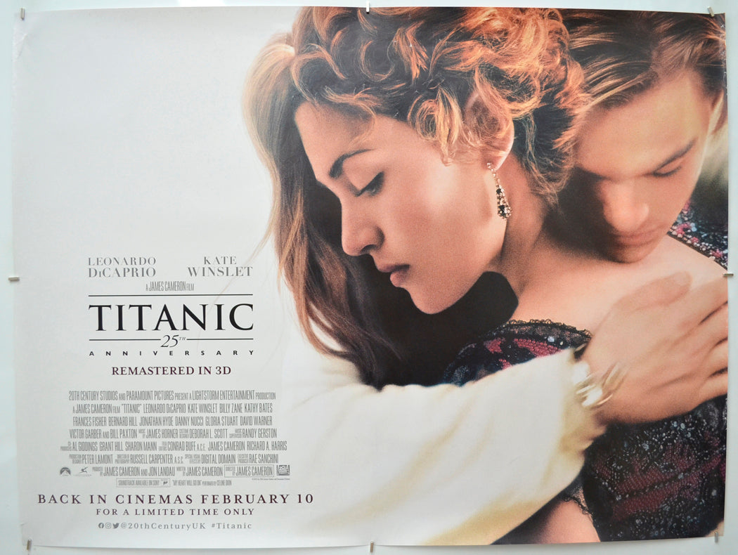 Titanic 25th Anniversary Original Quad Poster - Film Poster - Movie Poster