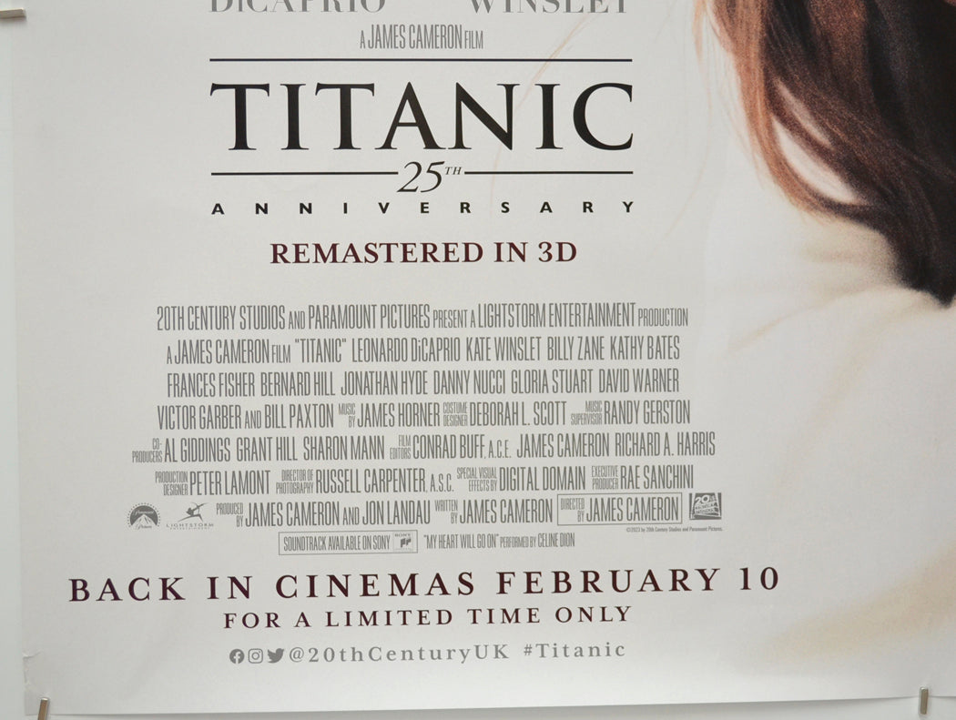 TITANIC 25TH ANNIVERSARY (Bottom Left) Cinema Quad Movie Poster 