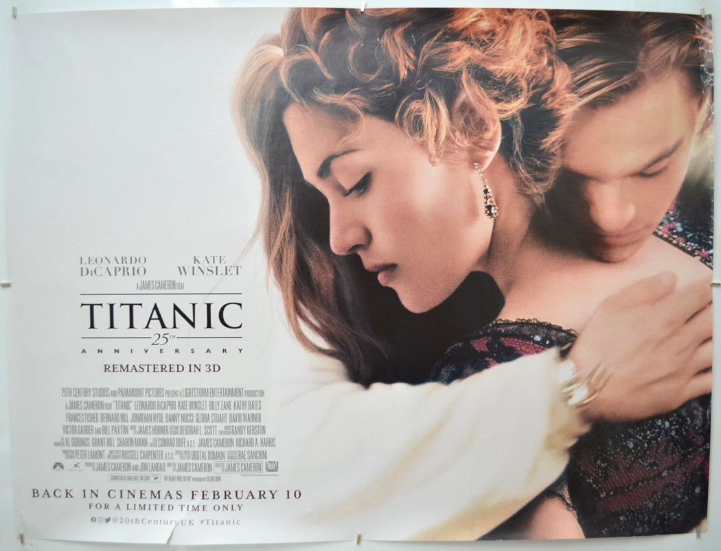 Titanic 25th Anniversary Original Quad Poster - Film Poster - Movie Poster