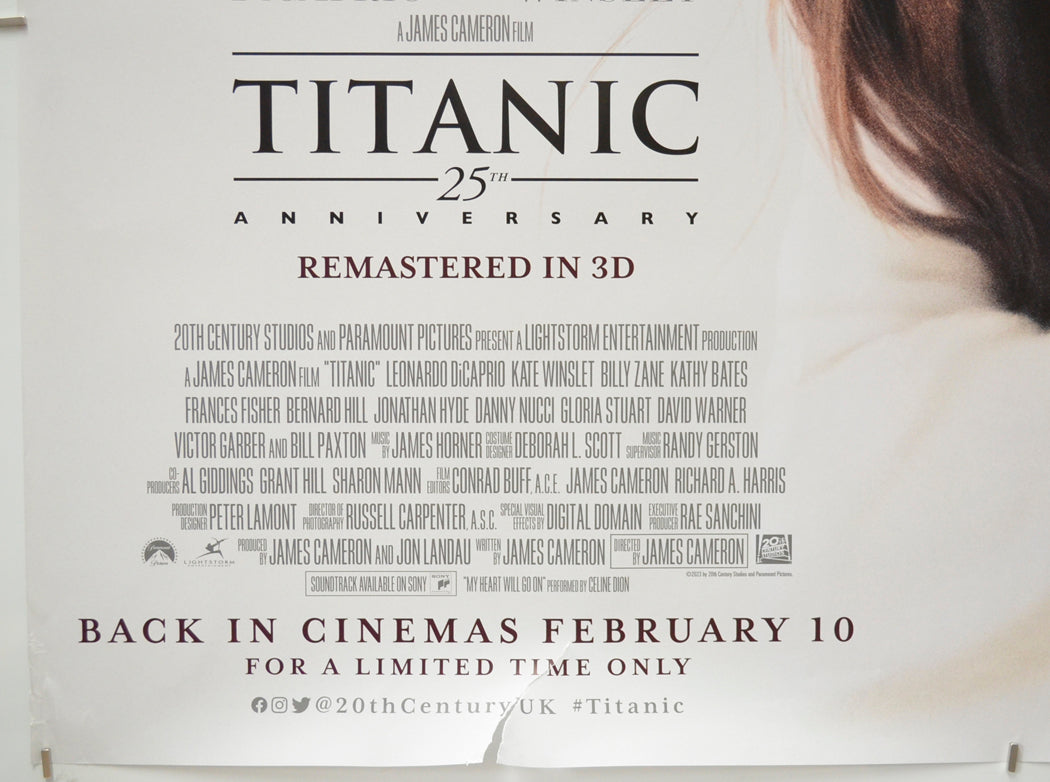 TITANIC 25TH ANNIVERSARY (Bottom Left) Cinema Quad Movie Poster 