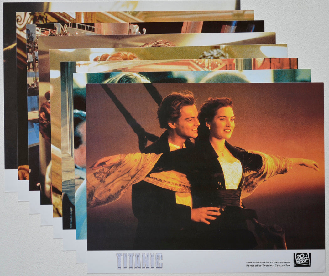 TITANIC (Full View) Cinema Set of Colour FOH Stills / Lobby Cards  