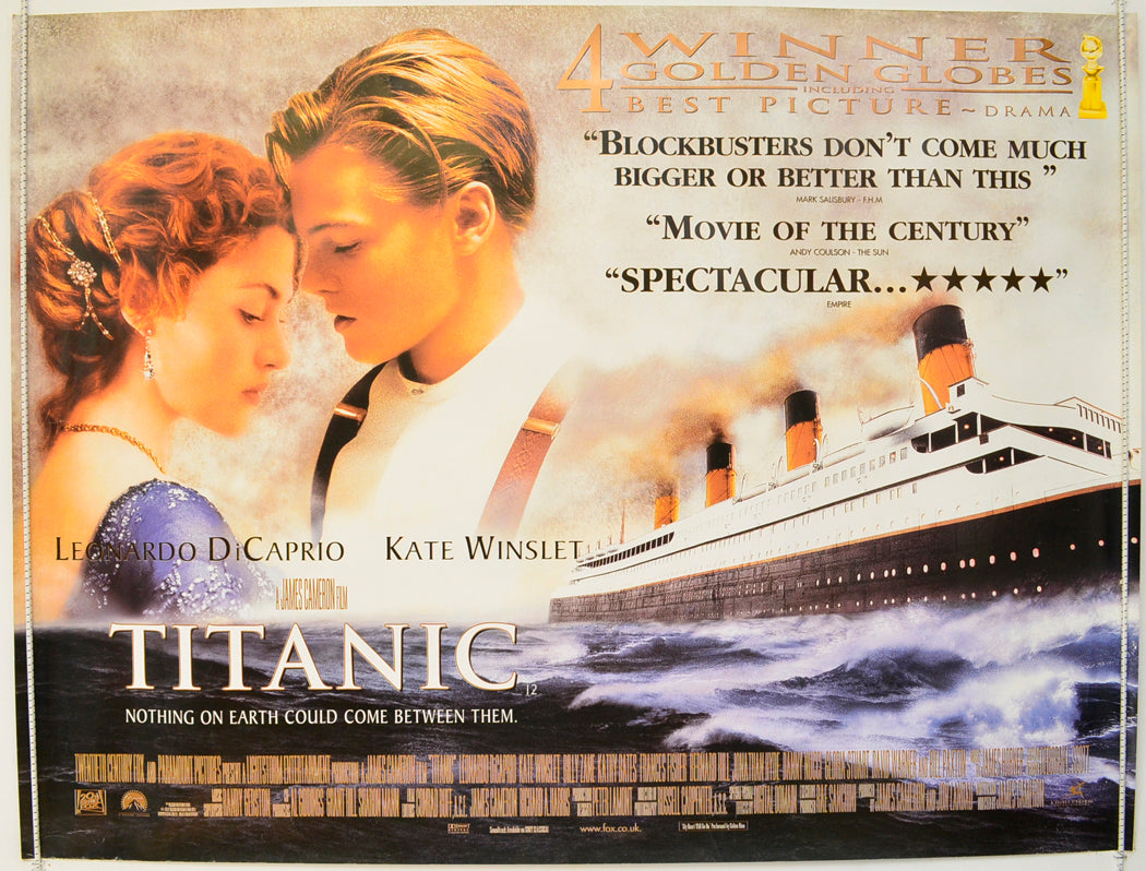 Titanic  (Awards Version)   Original Quad Poster - Film Poster - Movie Poster  