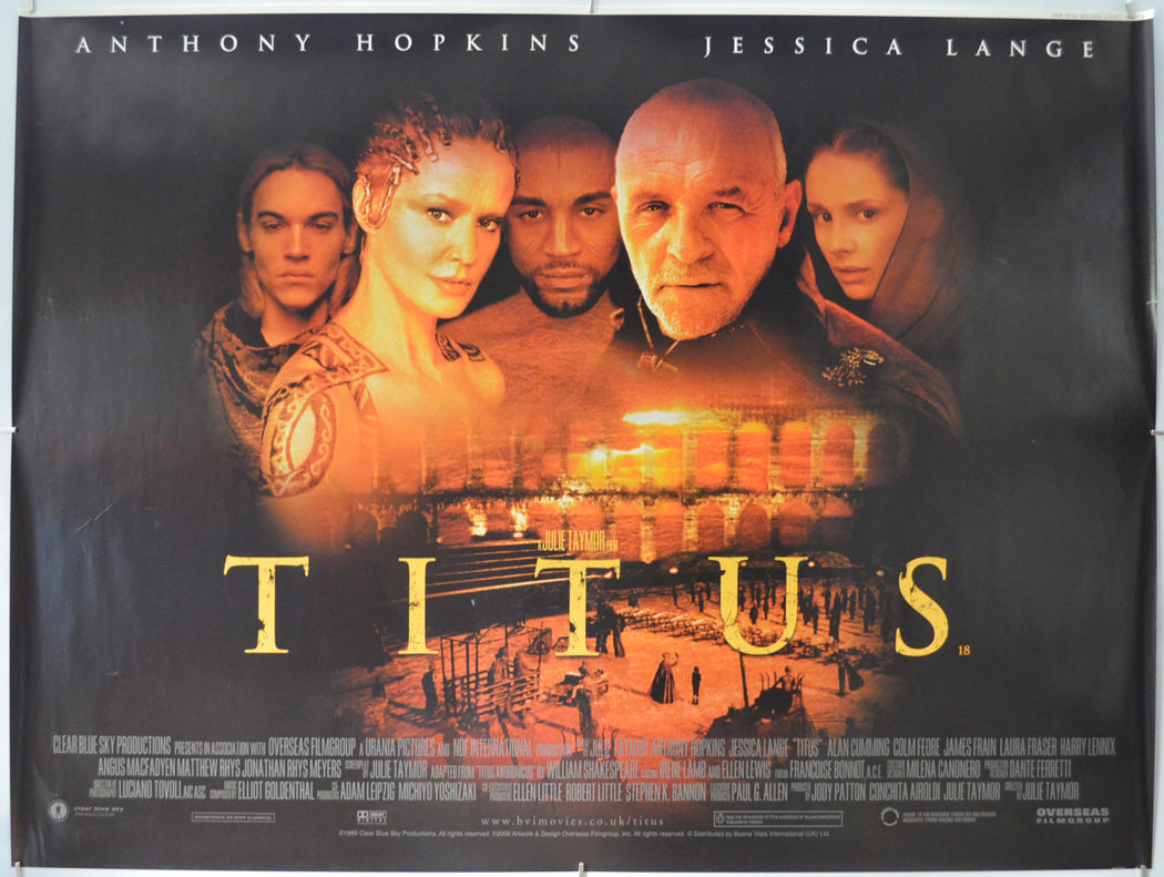 Titus Original Quad Poster - Film Poster - Movie Poster