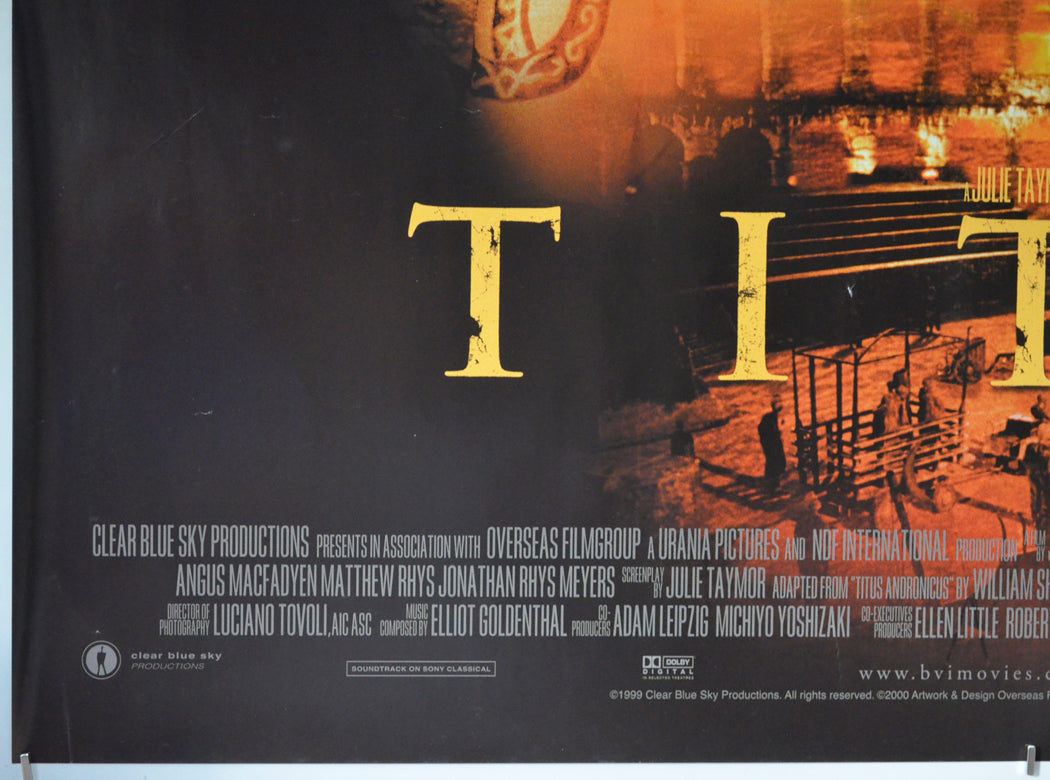 TITUS (Bottom Left) Cinema Quad Movie Poster 