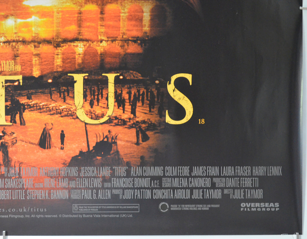 TITUS (Bottom Right) Cinema Quad Movie Poster 