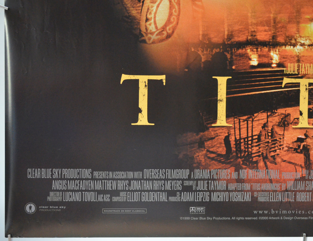 TITUS (Bottom Left) Cinema Quad Movie Poster 