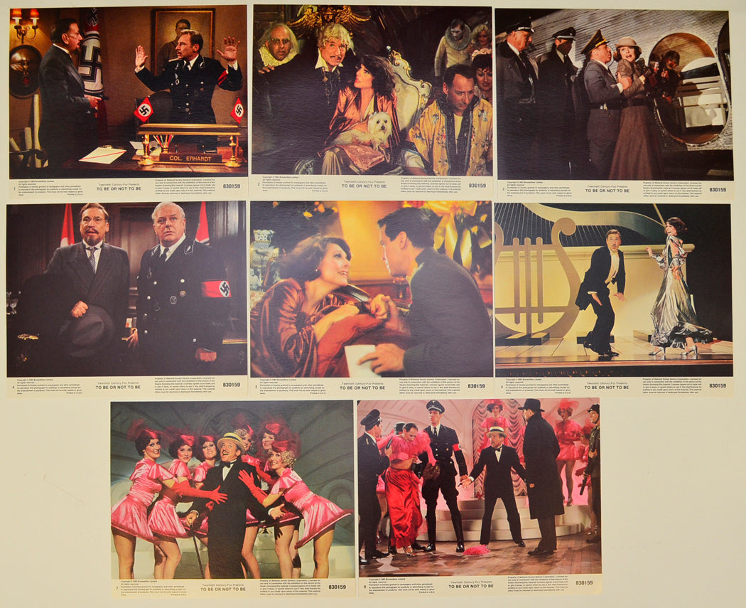 To Be Or Not To Be Set of 8 Original Lobby Cards / Colour Front Of House Stills 