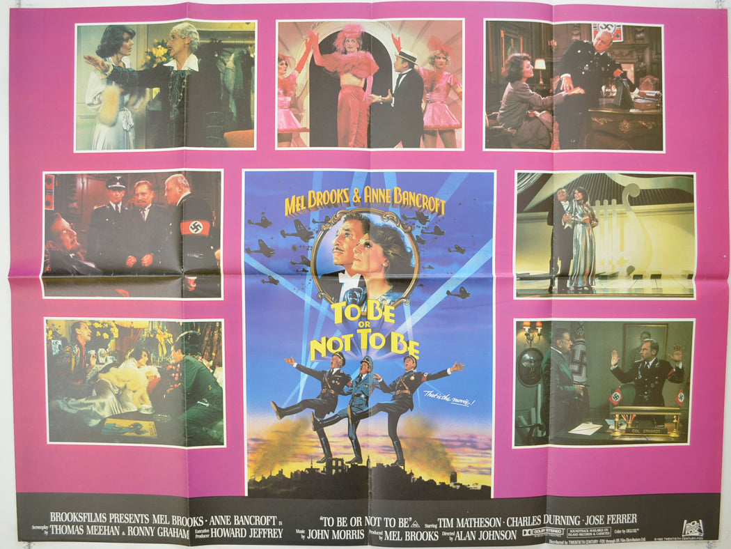 To Be Or Not To Be   Original Quad Poster - Film Poster - Movie Poster 