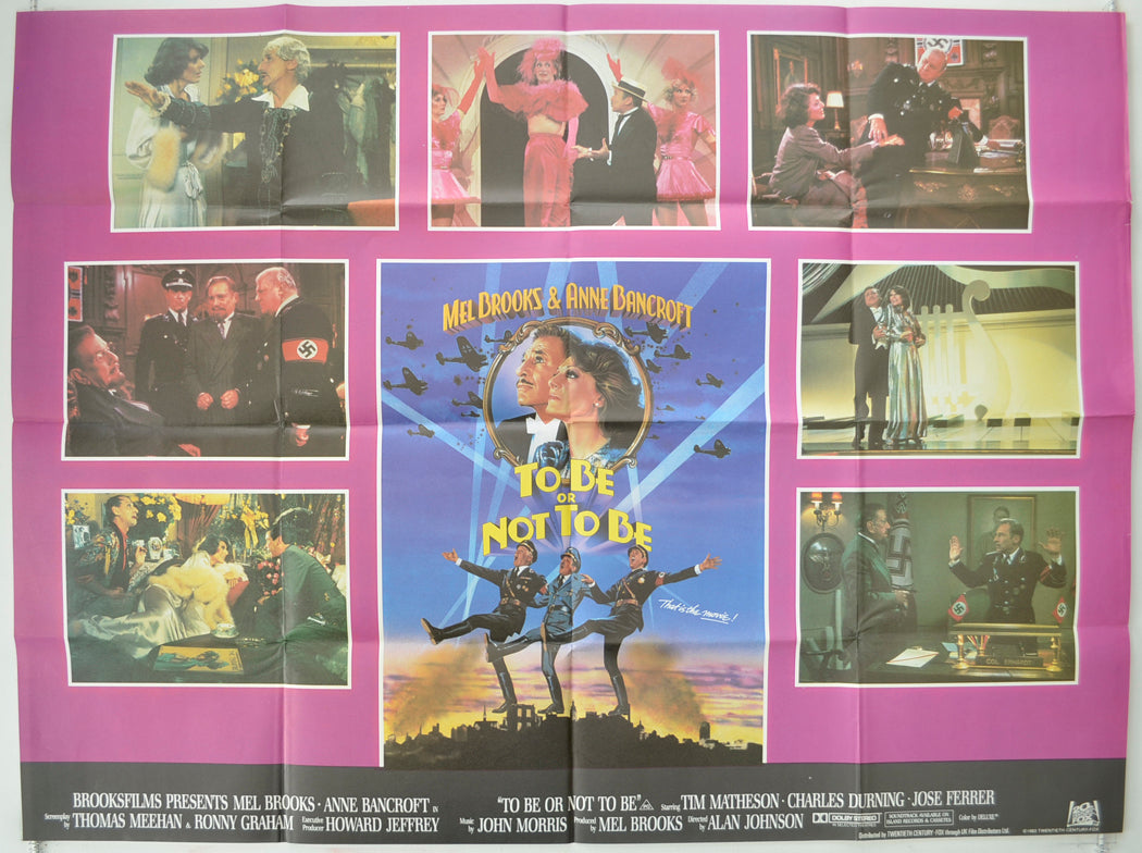 To Be Or Not To Be Original Quad Poster - Film Poster - Movie Poster  