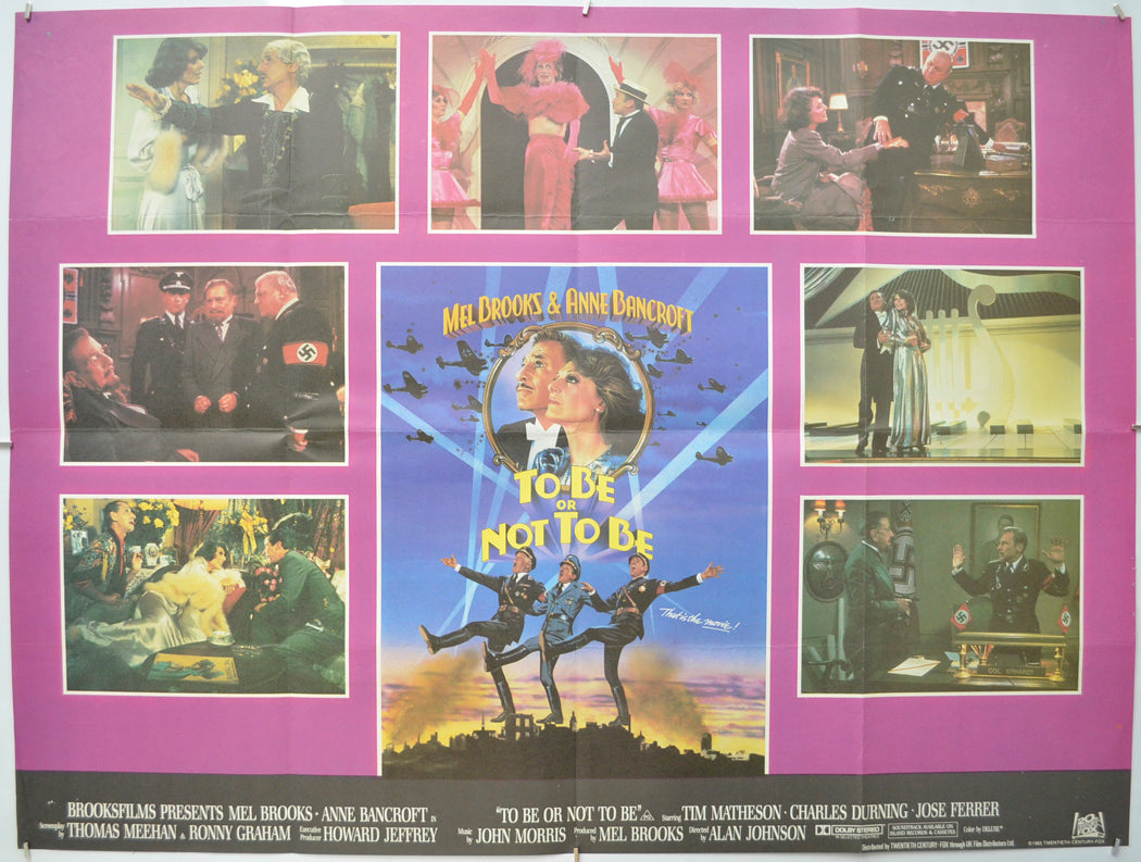 To Be Or Not To Be Original Quad Poster - Film Poster - Movie Poster