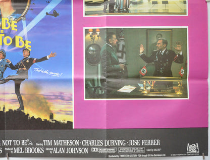 TO BE OR NOT TO BE (Bottom Right) Cinema Quad Movie Poster 