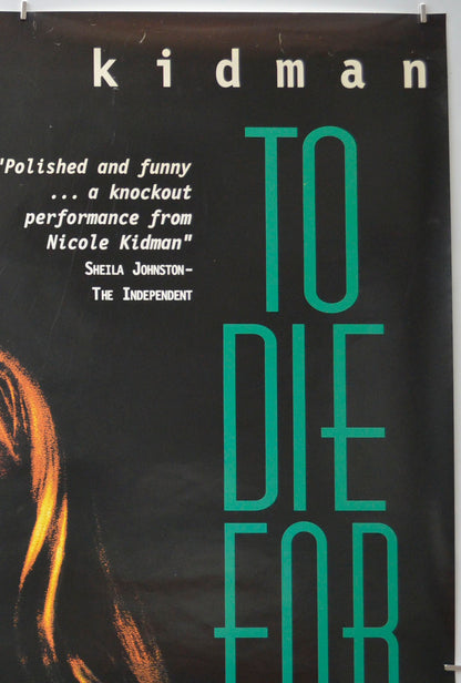 TO DIE FOR (Top Right) Cinema One Sheet Movie Poster 