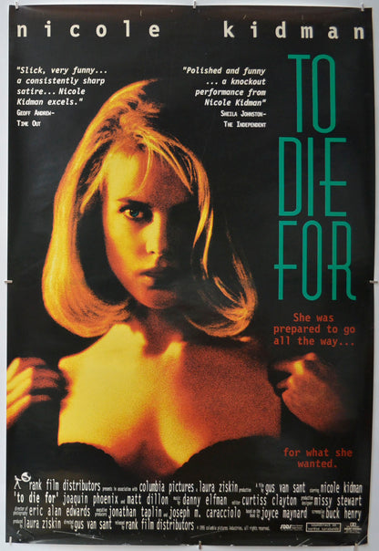 To Die For Original One Sheet Poster - Film Poster - Movie Poster