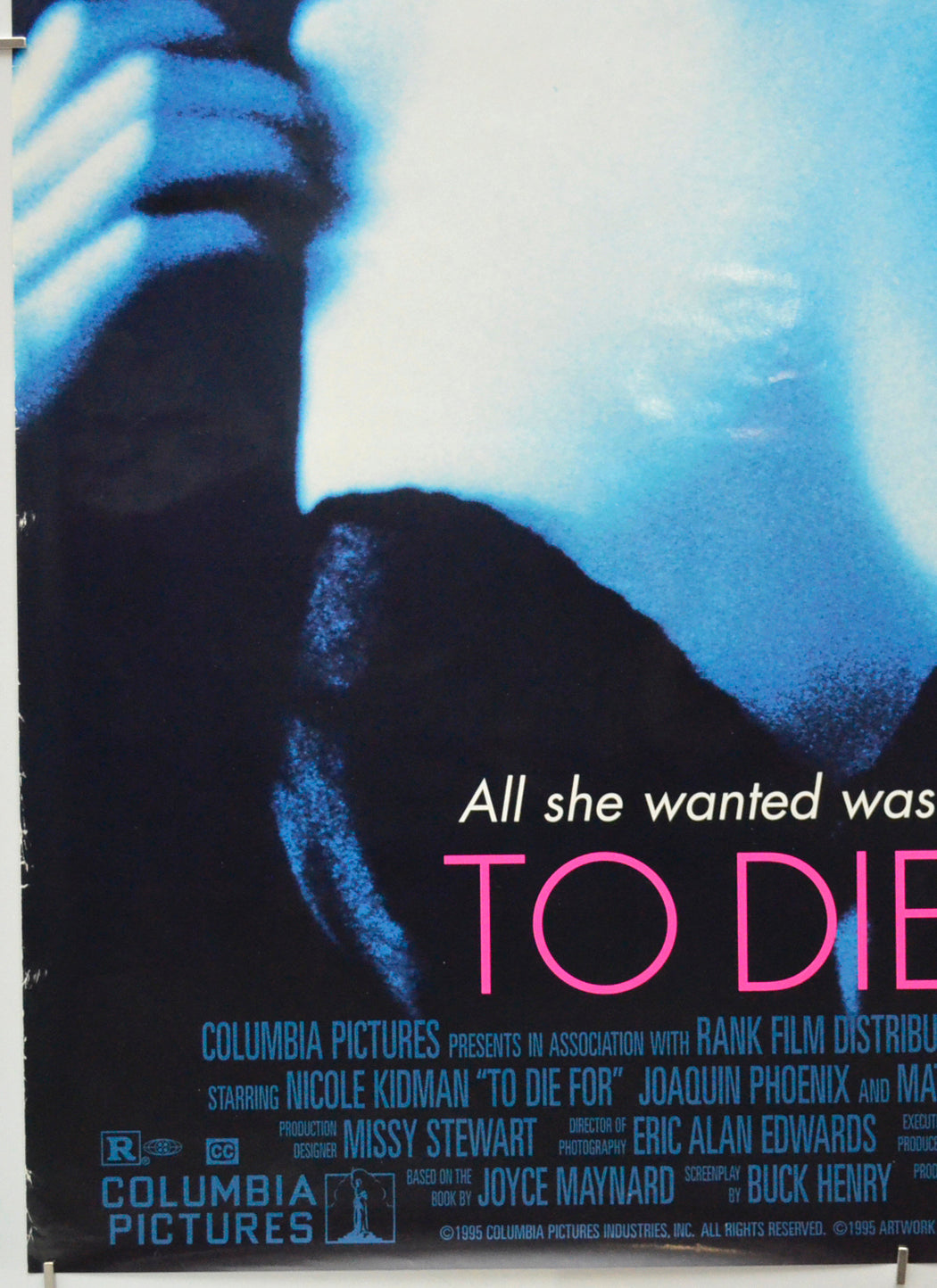 TO DIE FOR (Bottom Left) Cinema One Sheet Movie Poster 