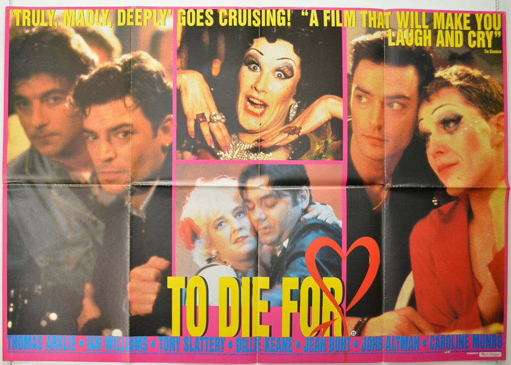 To Die For  (a.k.a. Heaven's A Drag)  Original Quad Poster - Film Poster - Movie Poster 