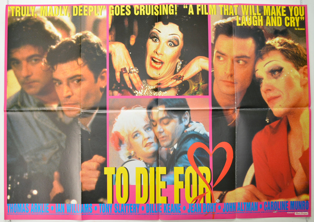 To Die For  (a.k.a. Heaven's A Drag)  Original Quad Poster - Film Poster - Movie Poster 