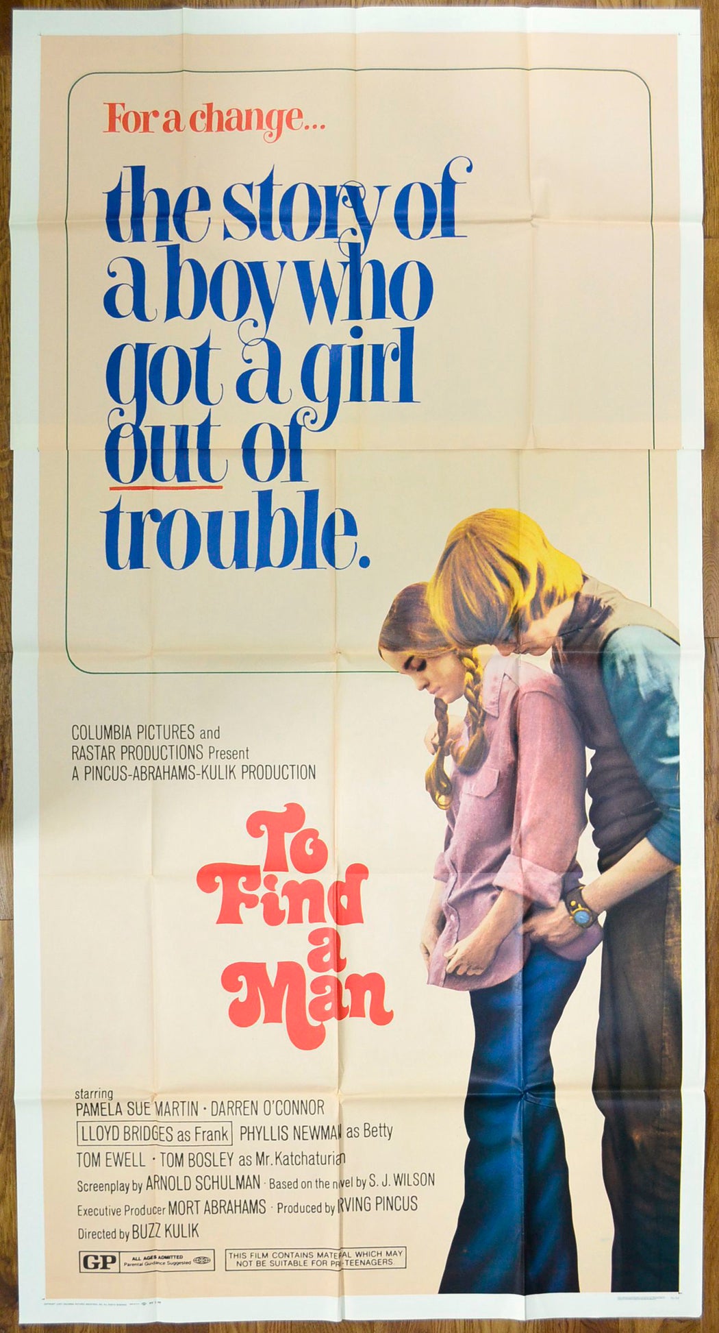 To Find A Man    Original US 3-Sheet Poster - Movie Poster