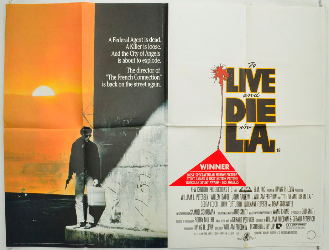 To Live And Die In L.A. Original British Quad Poster - Film Poster - Movie Poster 