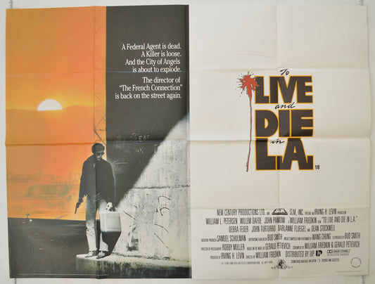 To Live And Die In L.A.   Original Quad Poster - Film Poster - Movie Poster 