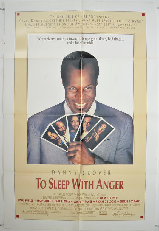 To Sleep With Anger   Original One Sheet Poster - Film Poster - Movie Poster 