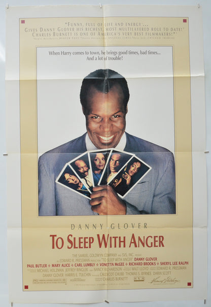 To Sleep With Anger  Original One Sheet Poster - Film Poster - Movie Poster