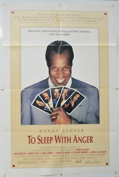 To Sleep With Anger  Original One Sheet Poster - Film Poster - Movie Poster