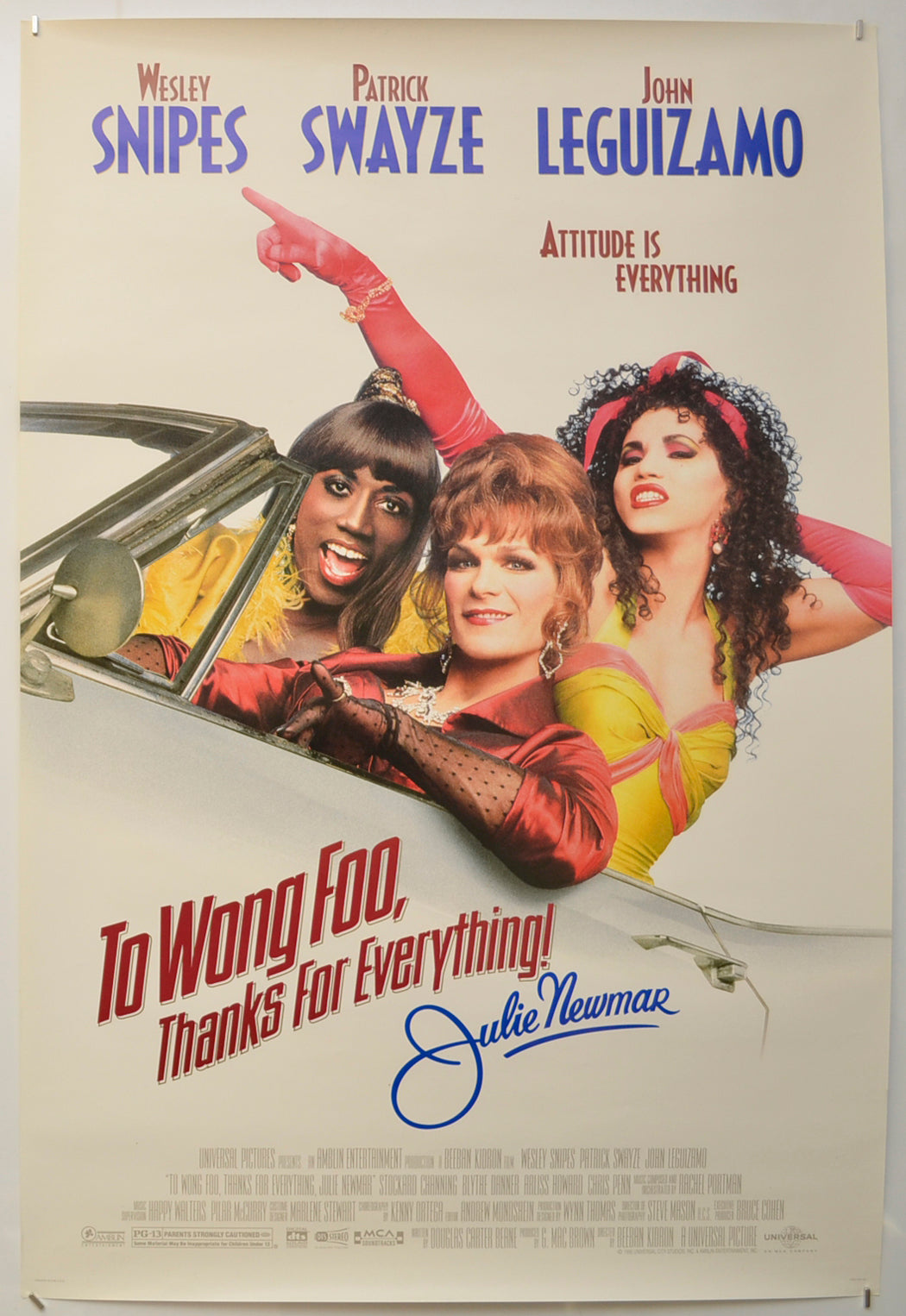 To Wong Foo, Thanks For Everything Julie Newmar  Original One Sheet Poster - Film Poster - Movie Poster