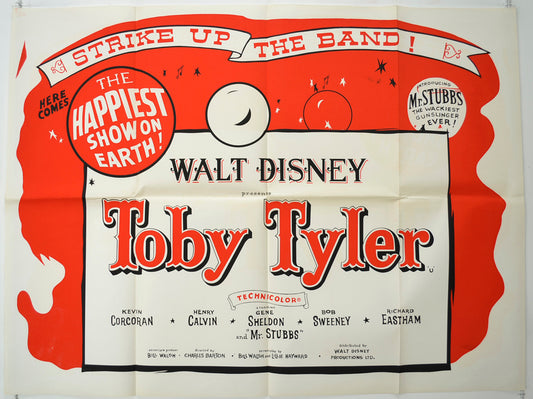 Toby Tyler   Original Quad Poster - Film Poster - Movie Poster 