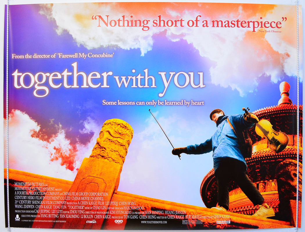 Together With You  Original British Quad Poster - Film Poster - Movie Poster 