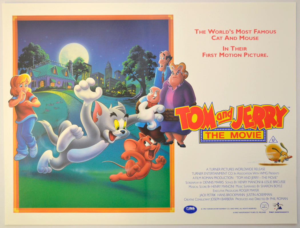 Tom And Jerry The Movie Original Mini Quad Poster - Film Poster - Movie Poster