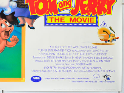 Tom And Jerry The Movie (Bottom Right) Cinema Quad Movie Poster 