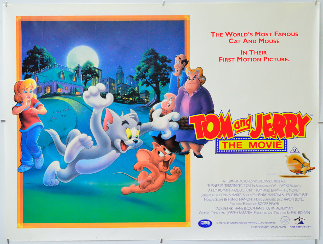 Tom And Jerry The Movie - Original Quad Poster - Film Poster - Movie Poster