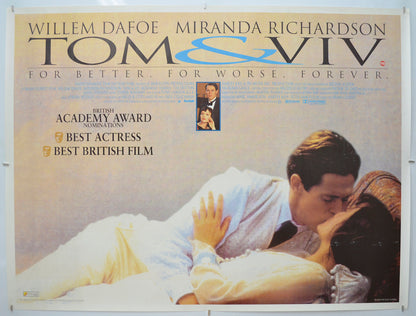 Tom And Viv Original Quad Poster - Film Poster - Movie Poster