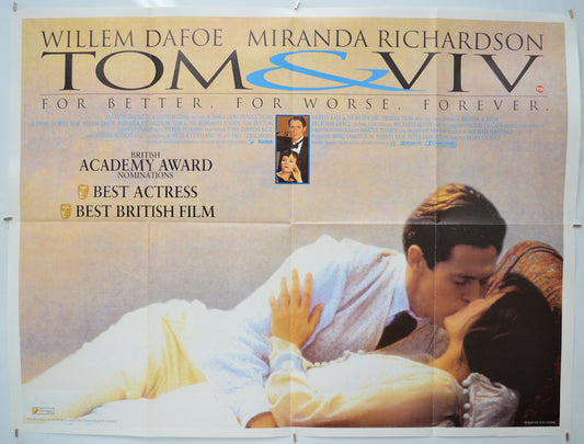 Tom And Viv - Original Quad Poster - Film Poster - Movie Poster