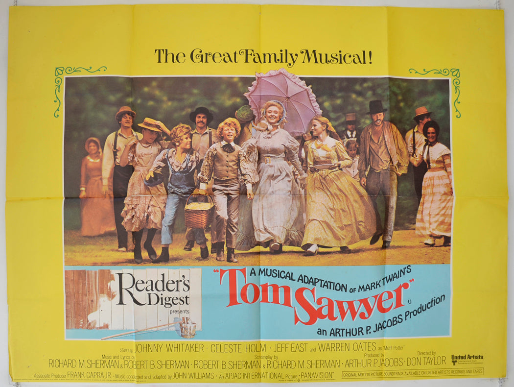 Tom Sawyer Original Quad Poster - Film Poster - Movie Poster  