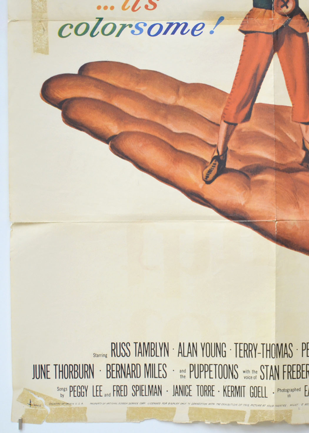 TOM THUMB (Bottom Left) Cinema One Sheet Movie Poster 