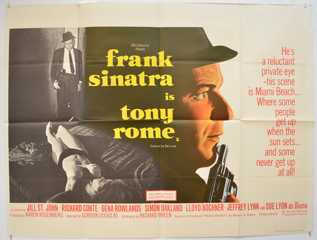 Tony Rome  Original Quad Poster - Film Poster - Movie Poster