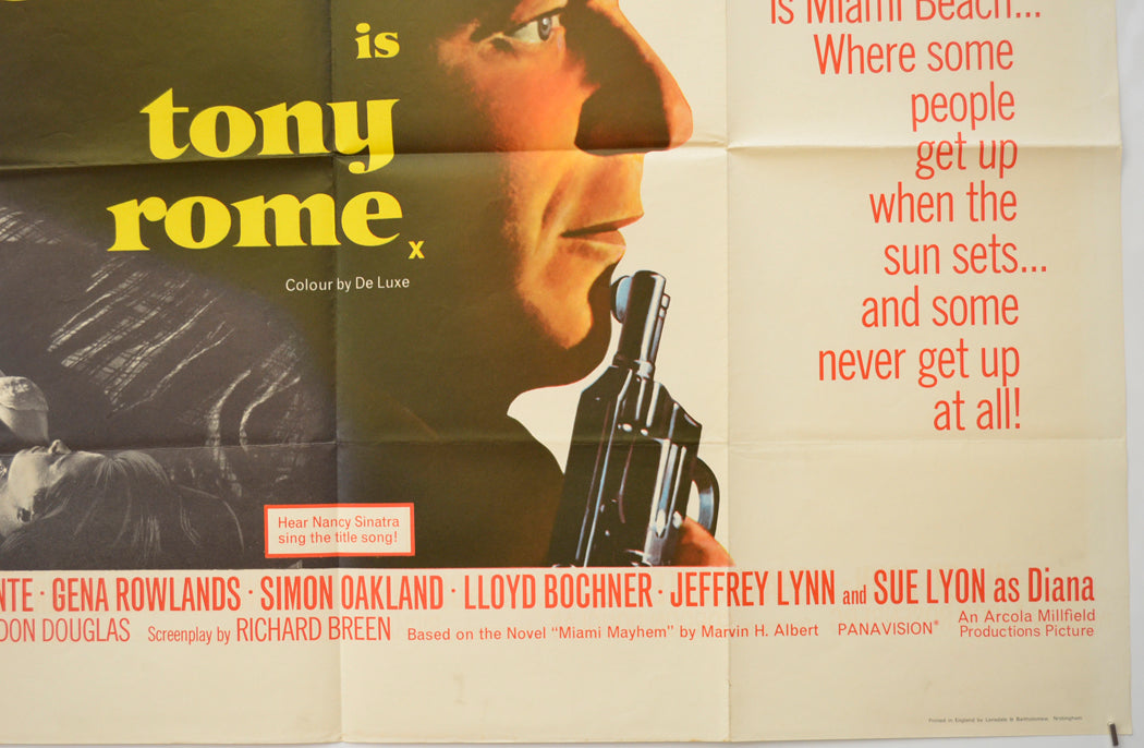 TONY ROME (Bottom Right) Cinema Quad Movie Poster 