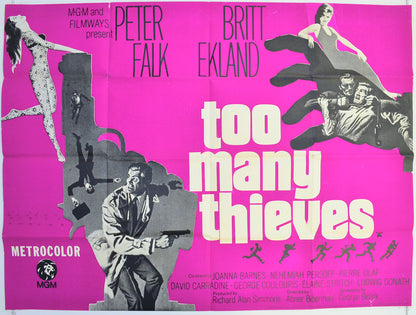 Too Many Thieves  Original British Quad Poster - Film Poster - Movie Poster 