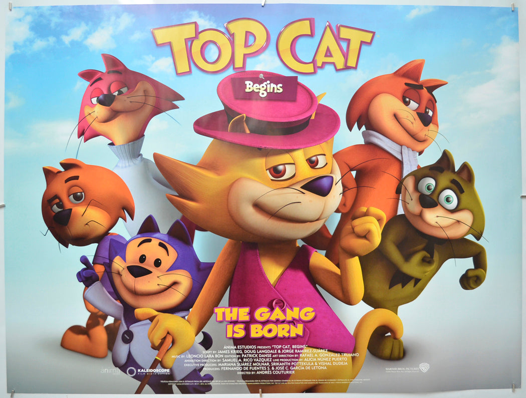 Top Cat Begins Original Quad Poster - Film Poster - Movie Poster