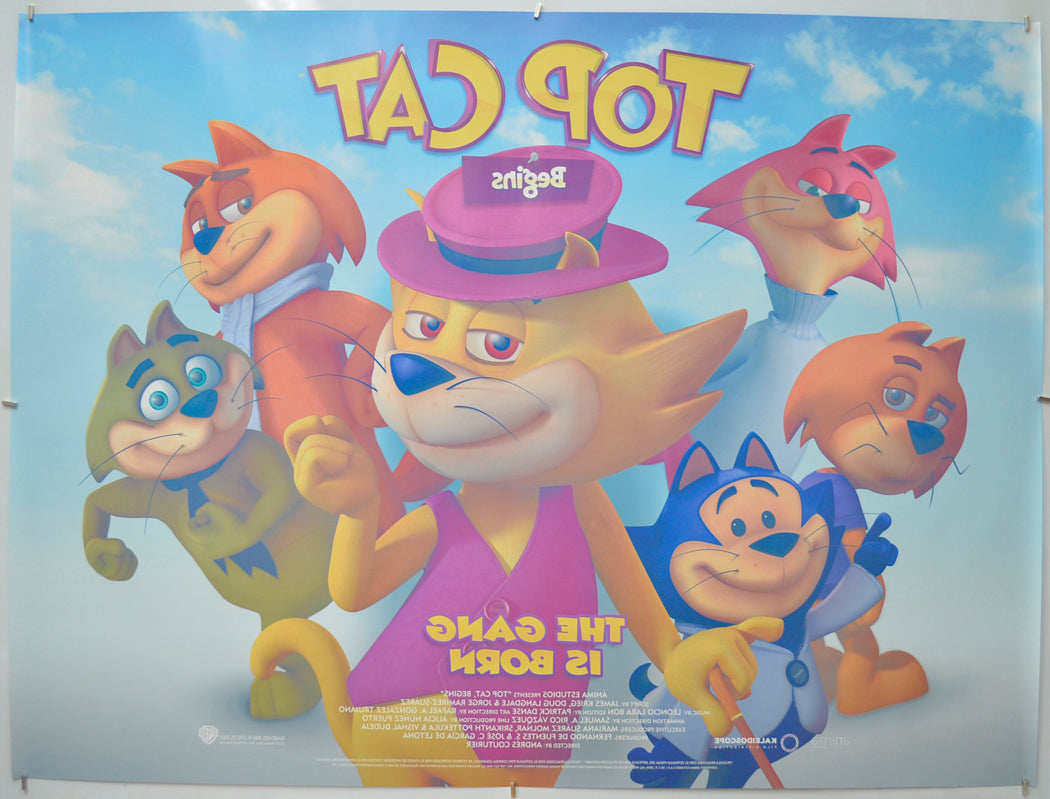 TOP CAT BEGINS (Back) Cinema Quad Movie Poster 