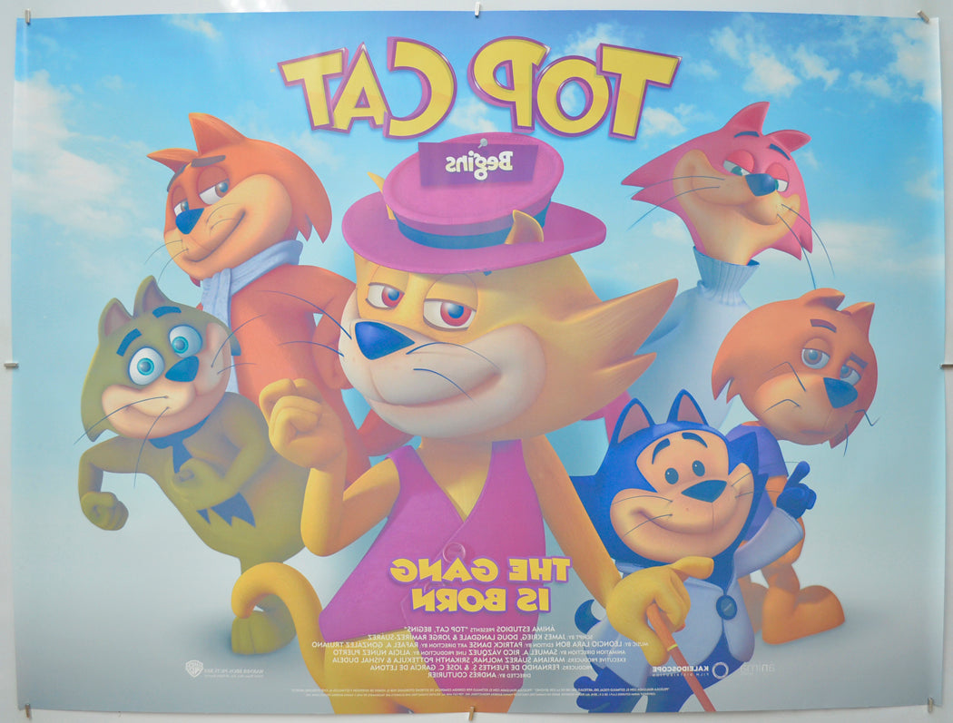 TOP CAT BEGINS (Back) Cinema Quad Movie Poster 